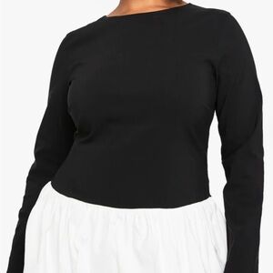 Elegant Black and White dress